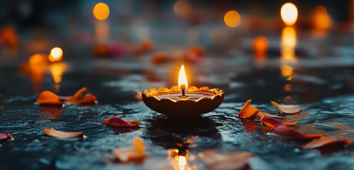 Festive Diwali Light Display