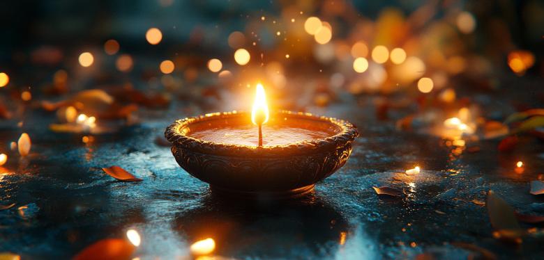 Free stock image of Colorful Diwali Lights Background created by Rizwana Khan