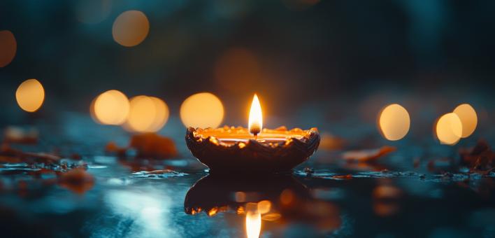 Beautiful Diwali Lights Scene