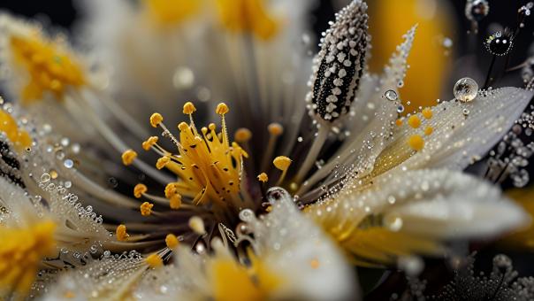 Free Stock Photo of Close-Up of Flower Pollen