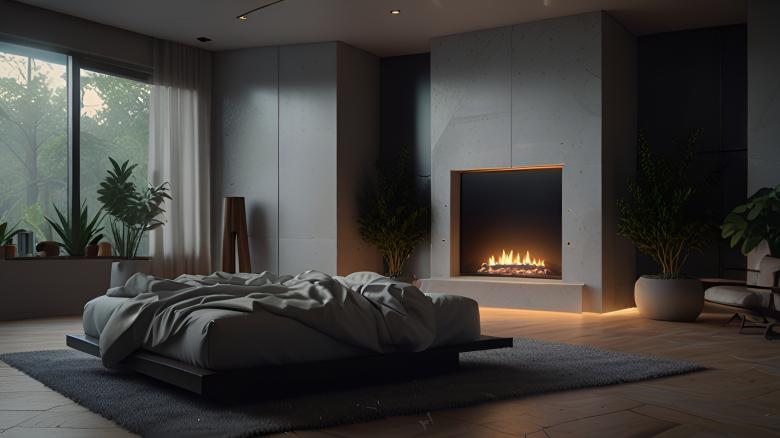 Free stock image of Modern Bedroom at Night created by Infinity Focus