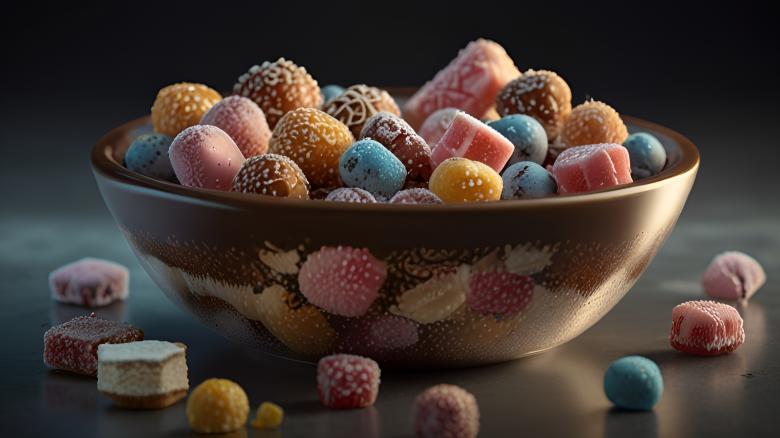 Free stock image of Bowl of Hard Candy created by Infinity Focus