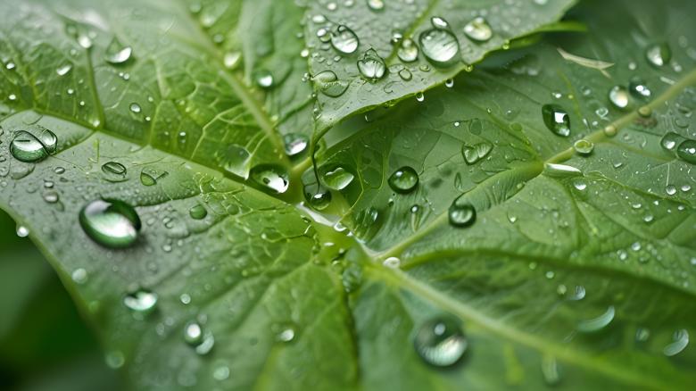Free stock image of Rain drops on green leaves created by Infinity Focus