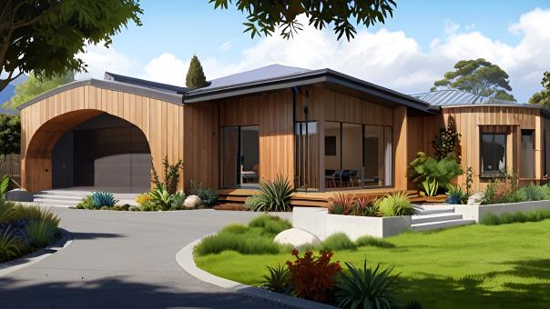 Sustainable New Zealand Home in Roger Walker Style