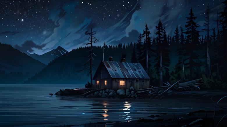 Free stock image of Haunted Southeast Alaska Nightscape created by Infinity Focus