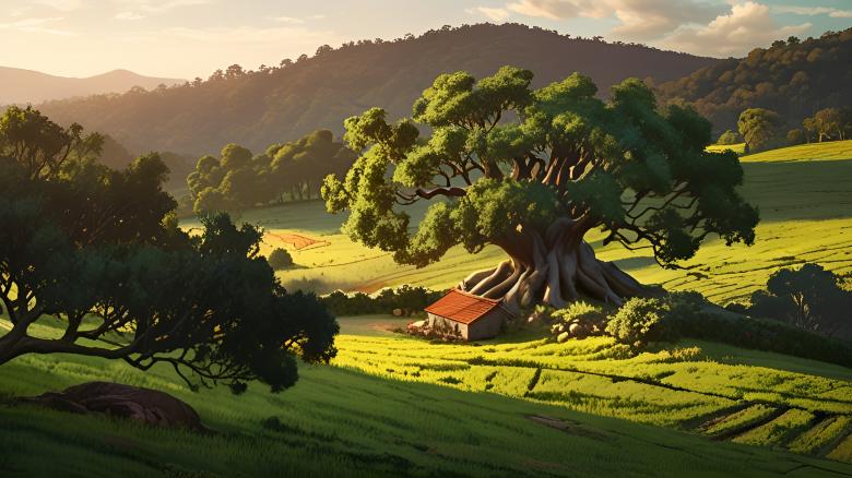 Free stock image of Amanhecer no Campo com Oliveira created by Infinity Focus