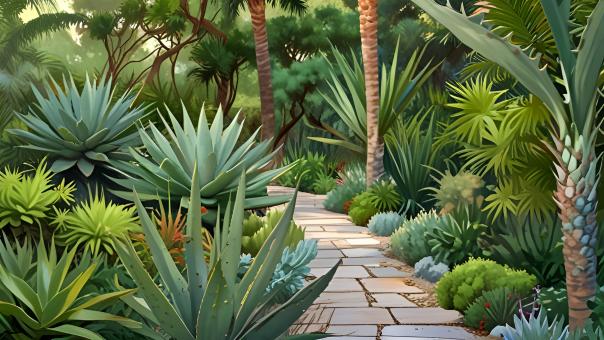 Tranquil Aloe Garden