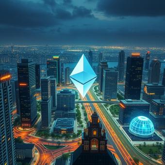 Ethereum-powered smart city with blockchain nodes as energy sources