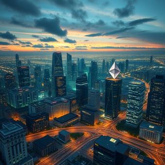 Ethereum-powered smart city with blockchain nodes as energy sources