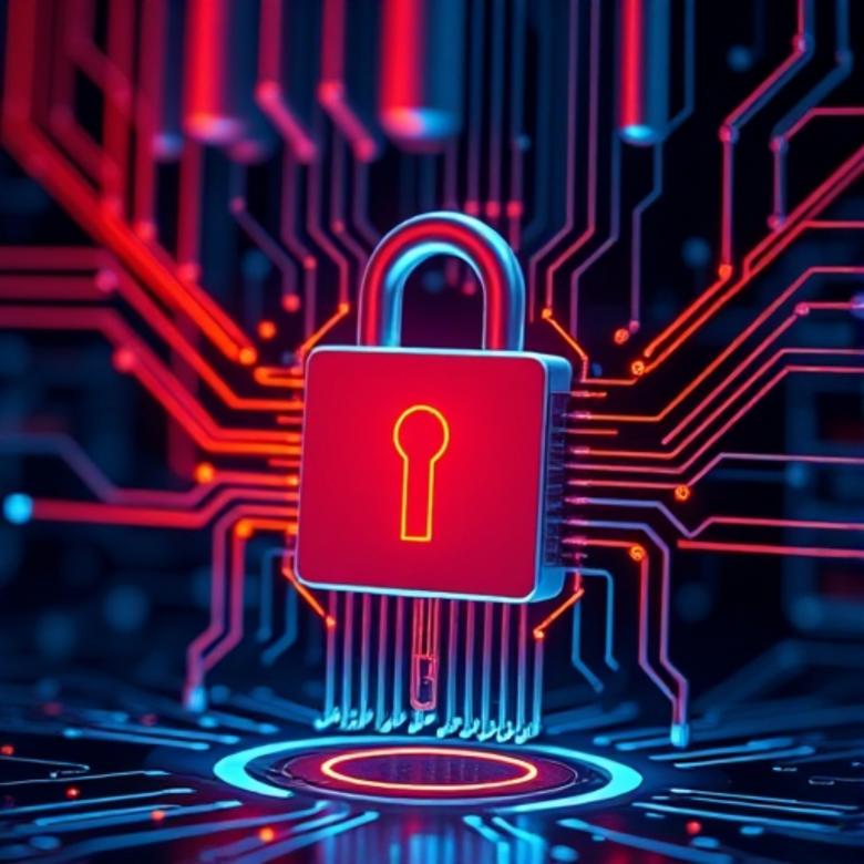 Free stock image of AI cybersecurity defense system blocking a crypto wallet breach created by William David 