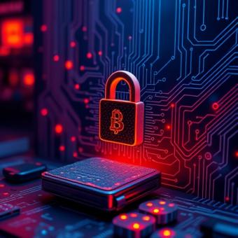 AI cybersecurity defense system blocking a crypto wallet breach