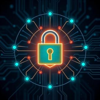 AI cybersecurity defense system blocking a crypto wallet breach