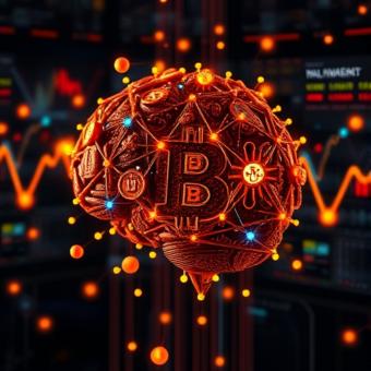 Machine learning AI analyzing complex crypto market patterns
