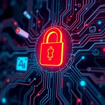 AI cybersecurity defense system blocking a crypto wallet breach