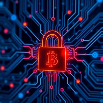 AI cybersecurity defense system blocking a crypto wallet breach