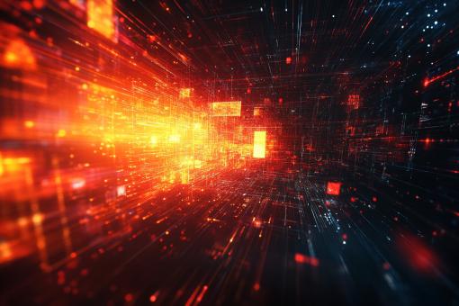 Seamless Data Glow Background