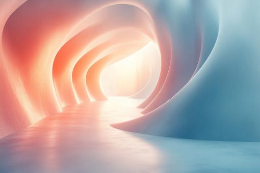 Shiny Reflective Passageway Background