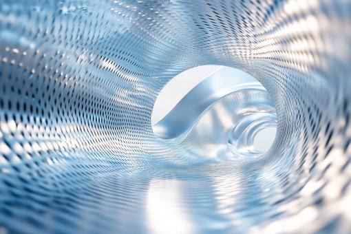 Abstract Glass Corridor Background