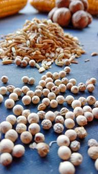 Photo of some cooking ingredients such as white pepper, pepper, 