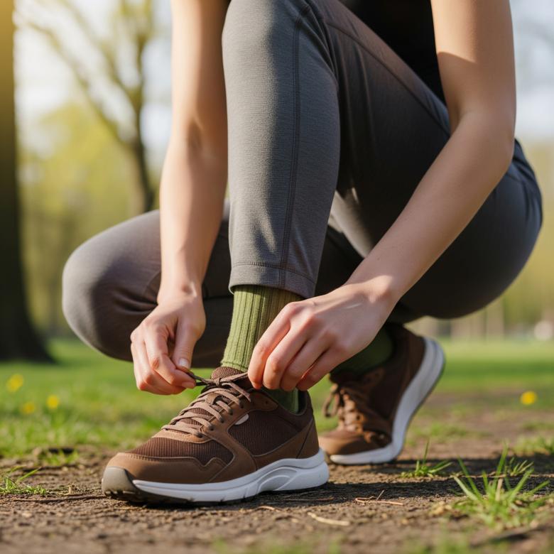 Free stock image of tying running shoes in the park created by Toyoong Digital