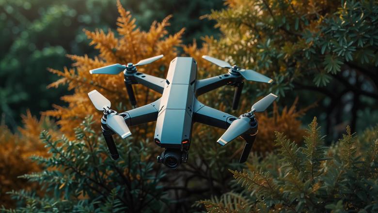 Free stock image of Modern Drone Flying in a Forest created by Infinity Focus
