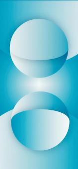 Abstract Circular Forms with Smooth Gradient Lighting and Blue Tones	